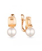 Золотые серьги 21803164 Granat