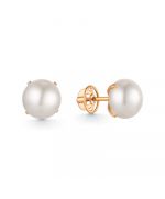 Золотые пусеты 9180832 Granat