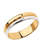 Кольцо обручальное 94110029 серебро Sokolov