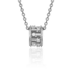 Подвеска-бегунок из белого золота с фианитами 03-3066-00-401-1120-65 Platina Jewelry