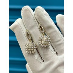 Золотые Серьги c бриллиантами ER007 Armenia