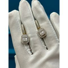 Золотые Серьги c бриллиантами ER013 Armenia