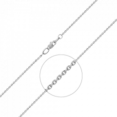 Цепь из белого золота (плетение якорное) 21-0811-040-1120-17 Platina Jewelry