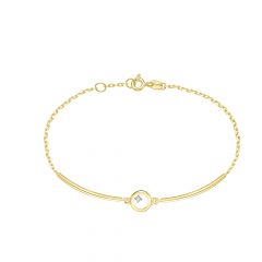 Браслет из желтого золота ЛЕТО c бриллиантами 661-4300