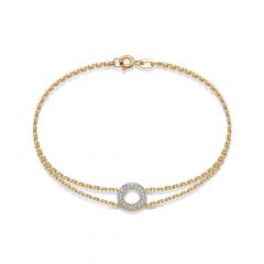 Браслет из красного золота ЛЕТО c бриллиантами 691-4100