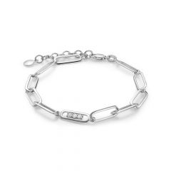 Браслет из белого золота ЛЕТО c бриллиантами 876-4200