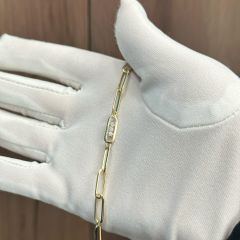 Браслет из желтого золота ЛЕТО c бриллиантами 876-4300