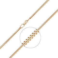 Цепь из красного золота (плетение панцирное) 21-0103-080-1110-17 Platina Jewelry