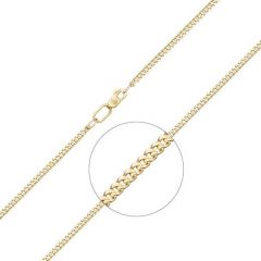 Цепь из лимонного золота (плетение панцирное) 21-0113-060-1130-17 Platina Jewelry