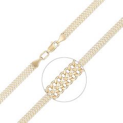 Цепь из лимонного золота (плетение елочка) 21-0913-060-1130-17 Platina Jewelry