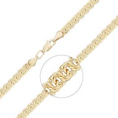 Цепь из лимонного золота (плетение бисмарк) 21-2713-080-1130-19 Platina Jewelry
