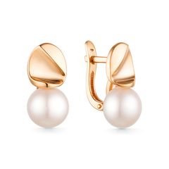 Золотые серьги 21803167 Granat