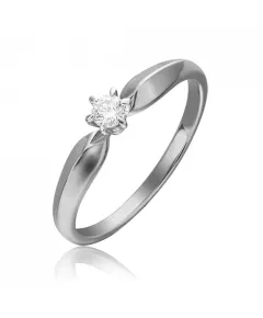 Золотое кольцо с бриллиантом 01-0844-00-101-1120-30 Platina Jewelry