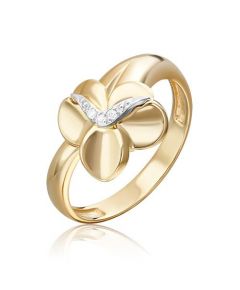 Кольцо из комбинированного золота с бриллиантами 01-5605-00-101-1121 Platina Jewelry