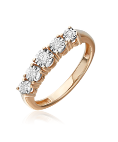 Кольцо из комбинированного золота с бриллиантами 01-5760-00-101-1111 Platina Jewelry