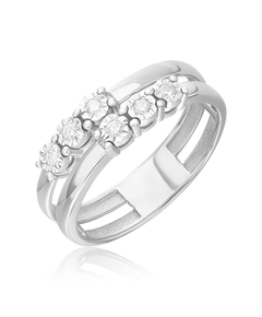 Кольцо из белого золота с бриллиантами 01-5770-00-101-1120 Platina Jewelry