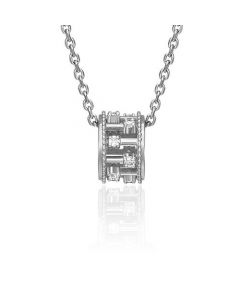 Подвеска-бегунок из белого золота с фианитами 03-3066-00-401-1120-65 Platina Jewelry