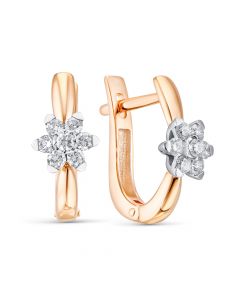 Серьги из желтого золота ЛЕТО c бриллиантами 1267-23202