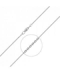 Цепь из белого золота (плетение якорное) 21-0811-040-1120-17 Platina Jewelry
