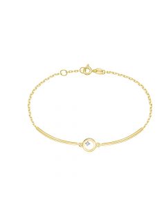 Браслет из желтого золота ЛЕТО c бриллиантами 661-4300