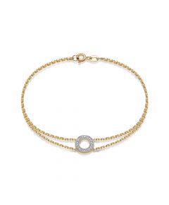 Браслет из красного золота ЛЕТО c бриллиантами 691-4100