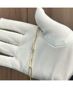 Браслет из желтого золота ЛЕТО c бриллиантами 876-4300