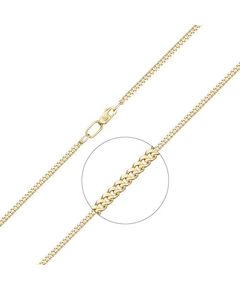Цепь из лимонного золота (плетение панцирное) 21-0113-060-1130-17 Platina Jewelry