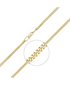 Цепь из лимонного золота (плетение панцирное) 21-0113-080-1130-17 Platina Jewelry