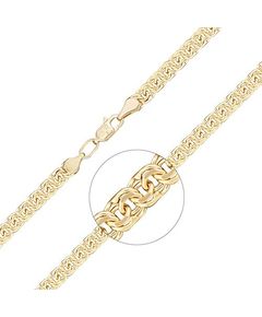 Цепь из лимонного золота (плетение бисмарк) 21-2713-080-1130-19 Platina Jewelry