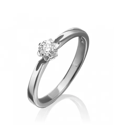 Помолвочное кольцо из белого золота с бриллиантом 01-1011-00-101-1120-30 Platina Jewelry