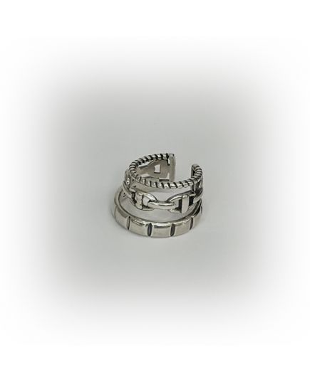 Серебряная моносерьга-клипса ручной работы SterSilv-5195 Sterling Silver