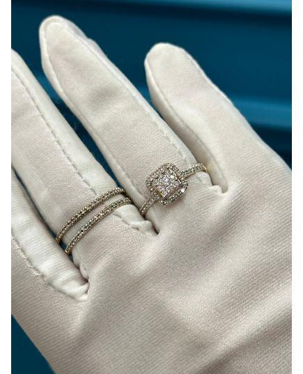 Золотое кольцо-трансформер с бриллиантами ER012 Armenia, изображение 2