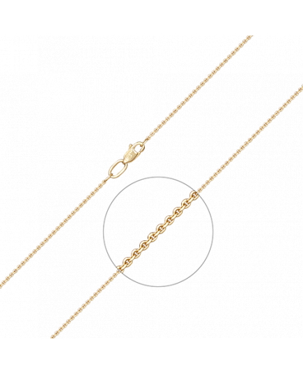 Цепь из лимонного золота (плетение якорное) 21-0813-030-1130-17  Platina Jewelry