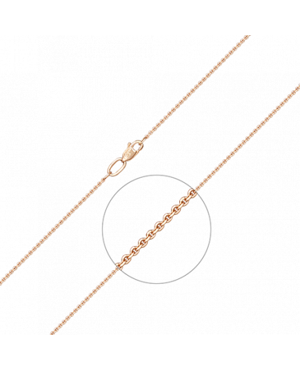 Цепь из красного золота (плетение якорное) 21-0803-030-1110-17 Platina Jewelry